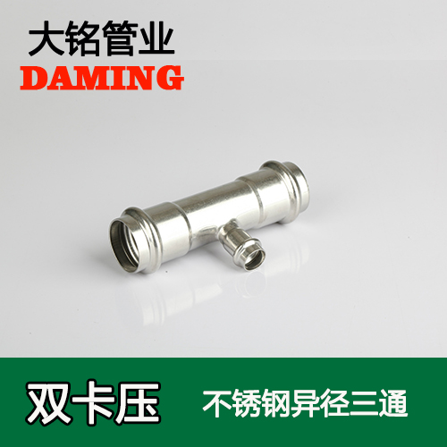 DN25*15 榴莲视频APP官网异径三通接头(304 316L)