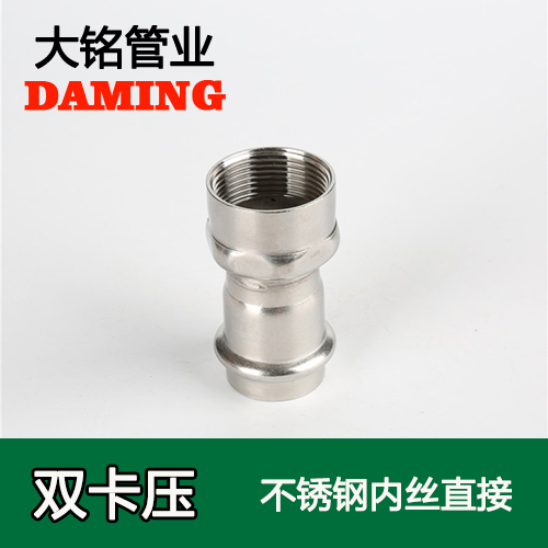 DN15*1/2 榴莲视频APP官网内丝转换直通四分接头（304 316L）