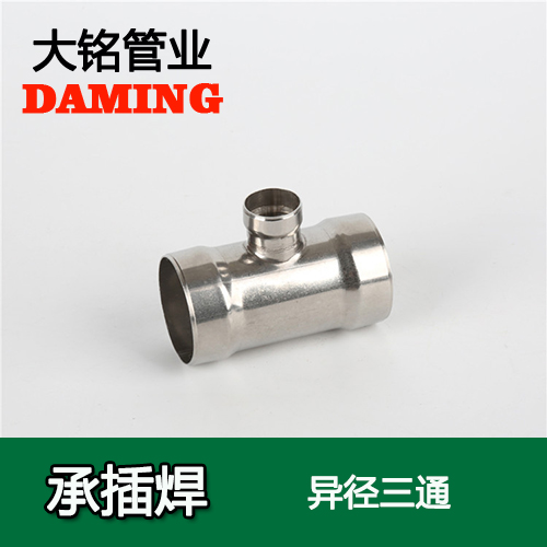 DN80*20 承插焊接式榴莲视频APP官网变径三通接头（304 316L）
