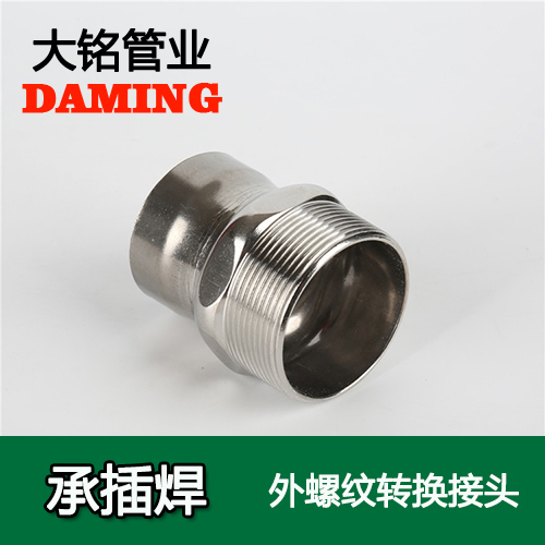 DN15*1/2 承插焊接式榴莲视频APP官网外螺纹转换接头（304 316L）
