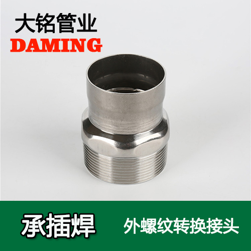 DN40*1-1/2 承插焊接式榴莲视频APP官网外螺纹转换接头（304 316L）