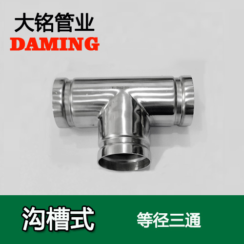 DN250 沟槽式榴莲视频APP官网同径三通（304 316L）
