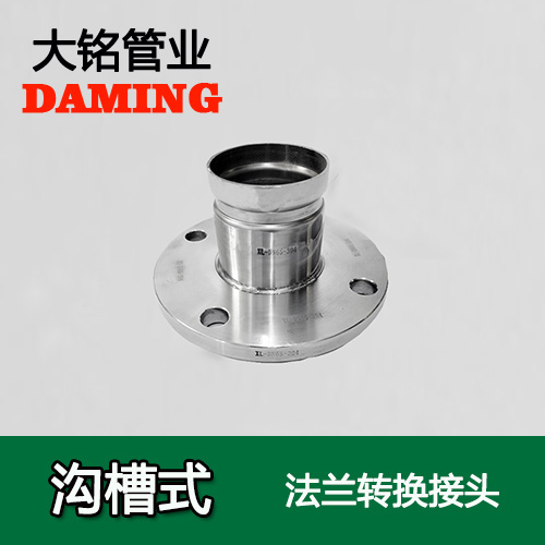 DN250 沟槽式榴莲视频APP官网法兰转换直通接头（304 316L）